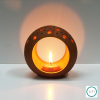 Rin Terracotta Tealight Candle Holders | Decorative Objects by Lit Lamps - Sustainable Mindful Lighting. Item works with asian & rustic style