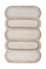 Hand Tufted Wool Area Rug, Ivory Beige Abstract Geometric Floor Decor | Rugs by Swiflo