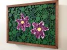 Two clematis | Wall Sculpture in Wall Hangings by StainsAndGrains. Item made of wood works with contemporary & industrial style