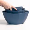 Porcelain Mixing and Nesting Bowl Set | Serving Bowl in Serveware by The Bright Angle. Item composed of ceramic