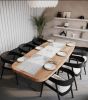 Azola Table Runner | Natural Wool | Linens & Bedding by Mumo Toronto. Item made of fabric works with boho & country & farmhouse style