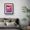 Framed Paper Print – Warm Embrace – Romantic Evening Landscape Art | Work by Eman's Gallery