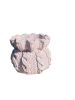 Blush Ruffle Knit Planter | Vases & Vessels by RAW & UNIQ