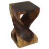 Haussmann® Original Wood Twist Stool 12 X 12 X 20 | Chairs by Haussmann®