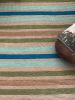 Rectangular stripped rug | custom colors and design | Area Rug in Rugs by Anzy Home. Item composed of fabric