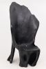XXL Charred Black Wood Throne Chair in Organic Form by Logniture | Chairs by Logniture