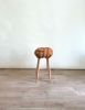Chocolate Brown Vegan Suede Knot Bar Stool | Chairs by Knots Studio. Item composed of wood and fabric
