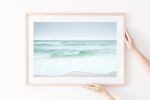 Minimalist beach photography print, 'Gulf in Motion' | Photography by PappasBland. Item composed of paper in minimalism or contemporary style