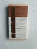 Woven Tile - String Theory- Suede and Beige #2 | Wall Sculpture in Wall Hangings by Mpwovenn Fiber Art by Mindy Pantuso