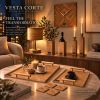 Defne Oak Home Decor Set, Handmade Collection, Lamp, Wall Clock, Trays and More | Bed Frame in Beds & Accessories by Vesta Corte