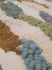 Diptych Woven Wall Art | Tapestry in Wall Hangings by MossHound Designs | Palm Folly Hard Seltzer in Santa Rosa Beach. Item composed of cotton & leather compatible with mid century modern and contemporary style