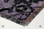 VIN - Ambrosia Grape Vine Pattern Jacquard Woven Blanket | Linens & Bedding by Sean Martorana. Item composed of cotton