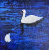Bottoms Up | Mixed Media in Paintings by Susan Wallis. Item works with contemporary & modern style
