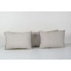 Tiger Design Ikat Velvet Pillow, Set of Three Gold Animal Ha | Cushion in Pillows by Vintage Pillows Store