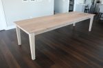 Solid White Oak Shaker Style Dining Table | Tables by Hazel Oak Farms. Item composed of wood