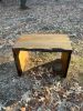 Sinker Cypress waterfall Ottoman table | Side Table in Tables by Pelican State Woodworks