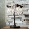 Tribeca Chandelier Table Lamp | Lamps by Michael McHale Designs. Item composed of steel and stone