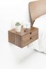 Walnut Floating Nightstand Bedside Table Drawer | Storage by Manuel Barrera Habitables. Item composed of oak wood