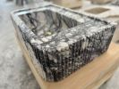 Lilac Marble Sink: Hand Carved Rectangle Wall Mount Sink | Water Fixtures by AEGEAN MARBLE ARTISAN ATELIER