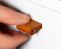 Leather Dresser Pulls MILANO-MINI | Hardware by minimaro - luxury furniture handles. Item made of leather works with minimalism & contemporary style