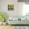 City in Grids - Original Oil Painting - Geometric Abstract | Oil And Acrylic Painting in Paintings by Eman's Gallery