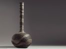 Sculptural vase | Sculptures by Donatas Žukauskas. Item composed of cement and paper in minimalism or contemporary style