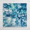 Canvas Print - Reef - Submerged Blue Fluid Abstract Sea Foam | Work by Eman's Gallery