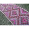 1970s Vintage Geometrical Caucasian Kilim Runner | Runner Rug in Rugs by Vintage Pillows Store. Item made of cotton