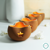 Stara Handmade Terracotta Tealight Holder (Pack of 2) | Candle Holder in Decorative Objects by Lit Lamps - Sustainable Mindful Lighting