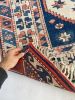 Vintage Turkish Navy, Blush, Apricot, Soft Salmon, Beige | Area Rug in Rugs by The Loom House. Item made of fabric & fiber