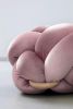 (M) Mauve Knot Ottoman | Benches & Ottomans by Knots Studio