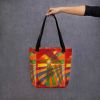 Tote Bag - Solar Burst - Colourful Geometric Abstract | Work by Eman's Gallery