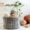 Januka Felted Wool Basket DIY KIT | Storage Basket in Storage by Flax & Twine. Item composed of fabric and fiber