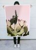 Cactus Print of prickly pear cactus against pink sky | Prints by Capricorn Press. Item composed of paper in boho or minimalism style