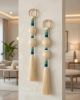 30-Inch Modern Macrame Wall Hanging - Handcrafted Boho Tapestry for Contemporary Home Decor, Minimalist Fiber Art | Wall Hangings by RavaTapestryArt