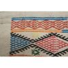 Vintage White Wool Turkish Kilim Runner Rug - Hemp Stair Rug | Rugs by Vintage Pillows Store. Item made of wool & fiber