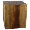 Haussmann® Wood Cube Table 20 in H x 18 in SQ Hollow inside | Coffee Table in Tables by Haussmann®
