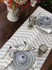 Graphite Table Runner | Linens & Bedding by OSLÉ HOME DECOR. Item made of fabric