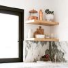 Natural Wood Floating Shelf, Long Floating Kitchen Shelf | Ledge in Storage by Picwoodwork. Item composed of wood