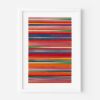Orange Red Stripe Colour Study Print | Prints in Paintings by Amelia Coward
