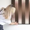 BLENDED STRIPES -  framed wall art tapestry | Wall Hangings by Rianne Aarts / Teddy and Wool Studio
