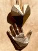'LOVE' set. Cast bronze knob, hand and heart trio. | Hardware by Shayne Fox Hardware. Item composed of metal