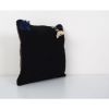 Anatolian Black Kilim Rug Pillow Cover, Vintage Square Handm | Cushion in Pillows by Vintage Pillows Store