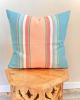 Pastel Colors Striped Throw Pillow | PASTEL | Cushion in Pillows by Limbo Imports Hammocks. Item composed of cotton