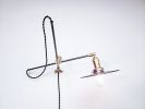 Raw Steel and Brass Industrial Scissor Wall Lamp | Sconces by Retro Steam Works. Item composed of metal in industrial style