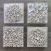 "Pure white #4" | Wall Sculpture in Wall Hangings by Natasha Kanevski. Item composed of canvas in minimalism or contemporary style