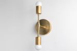 Gold Sconce Light - Brass Wall Light - Model No. 7981 | Sconces by Peared Creation. Item composed of brass