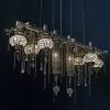 Matrix Istanbul Linear Suspension Chandelier | Chandeliers by Michael McHale Designs. Item made of metal with glass