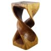 Haussmann® Wood Double Twist Stool Table 14 in SQ x 30 in | Chairs by Haussmann®