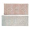 Vintage Hand Made Oushak Rug Low Pile Yastik Runner - a Pair | Runner Rug in Rugs by Vintage Pillows Store. Item made of cotton